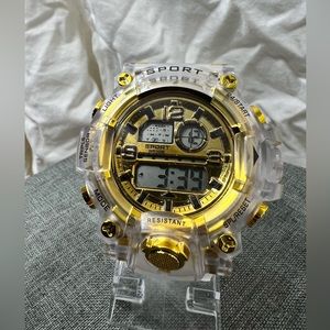 NWOT…FASHION JEWELRY UNISEX LED WATCH COLOR CHANGING WITH ALARMS. STYLISH & COOL